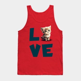 Love kitten Tank Top